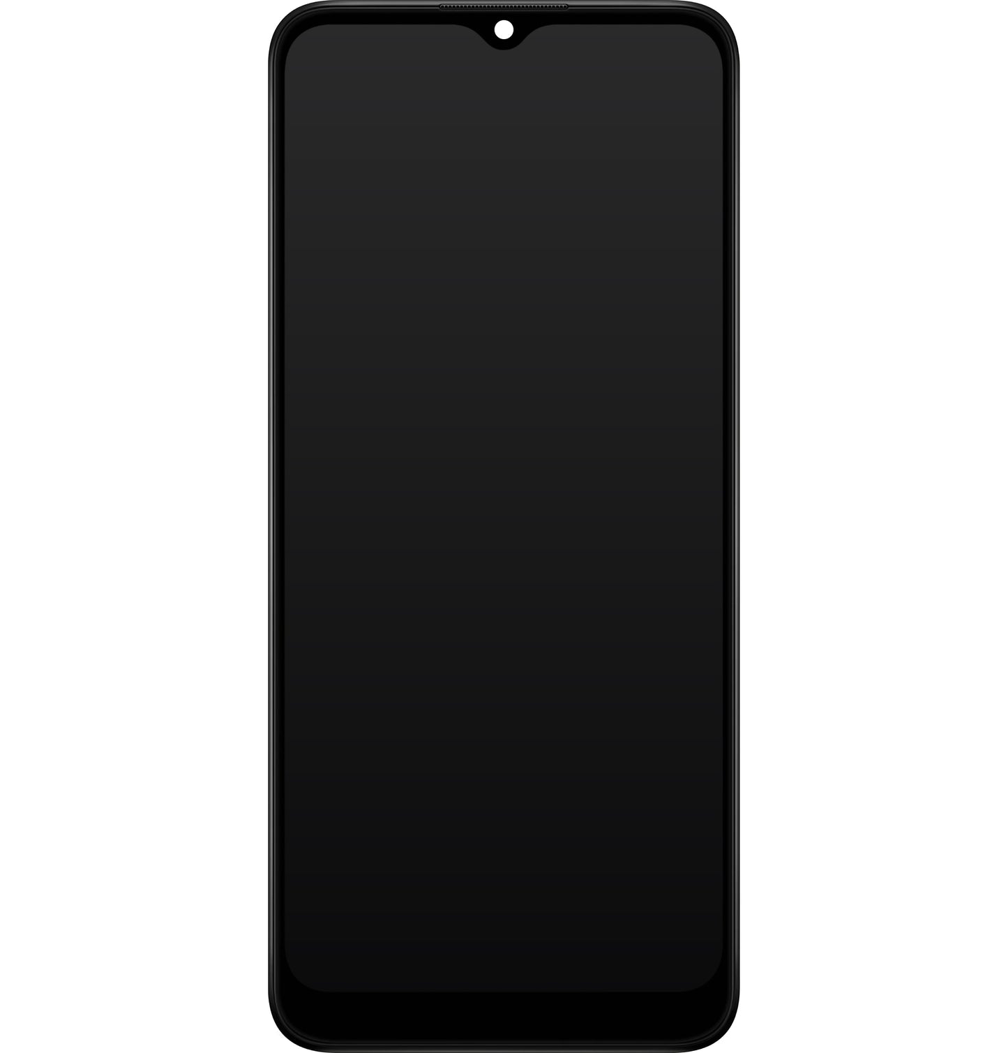 Berøringsskjerm Samsung Galaxy Galaxy A03s A037, med ramme, versjon G, svart, servicepakke GH81-21233A