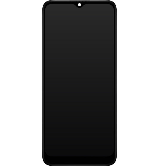 Berøringsskjerm Samsung Galaxy Galaxy A03s A037, med ramme, versjon G, svart, servicepakke GH81-21233A
