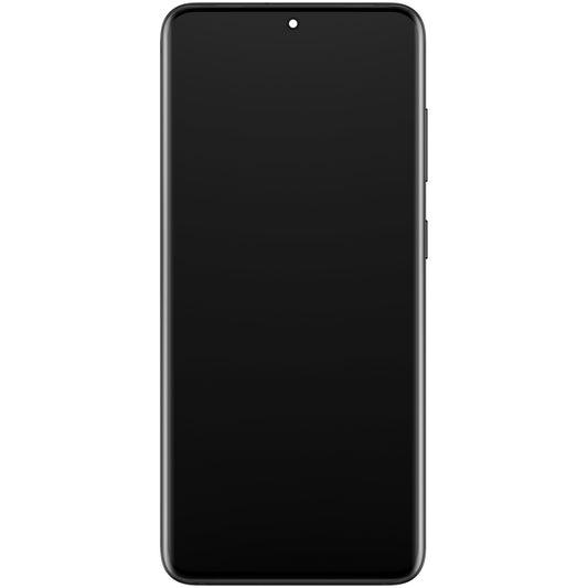 Berøringsskjerm Samsung Galaxy Galaxy S20+ 5G G986 / S20+ G985, med ramme, svart, servicepakke GH82-3144441A