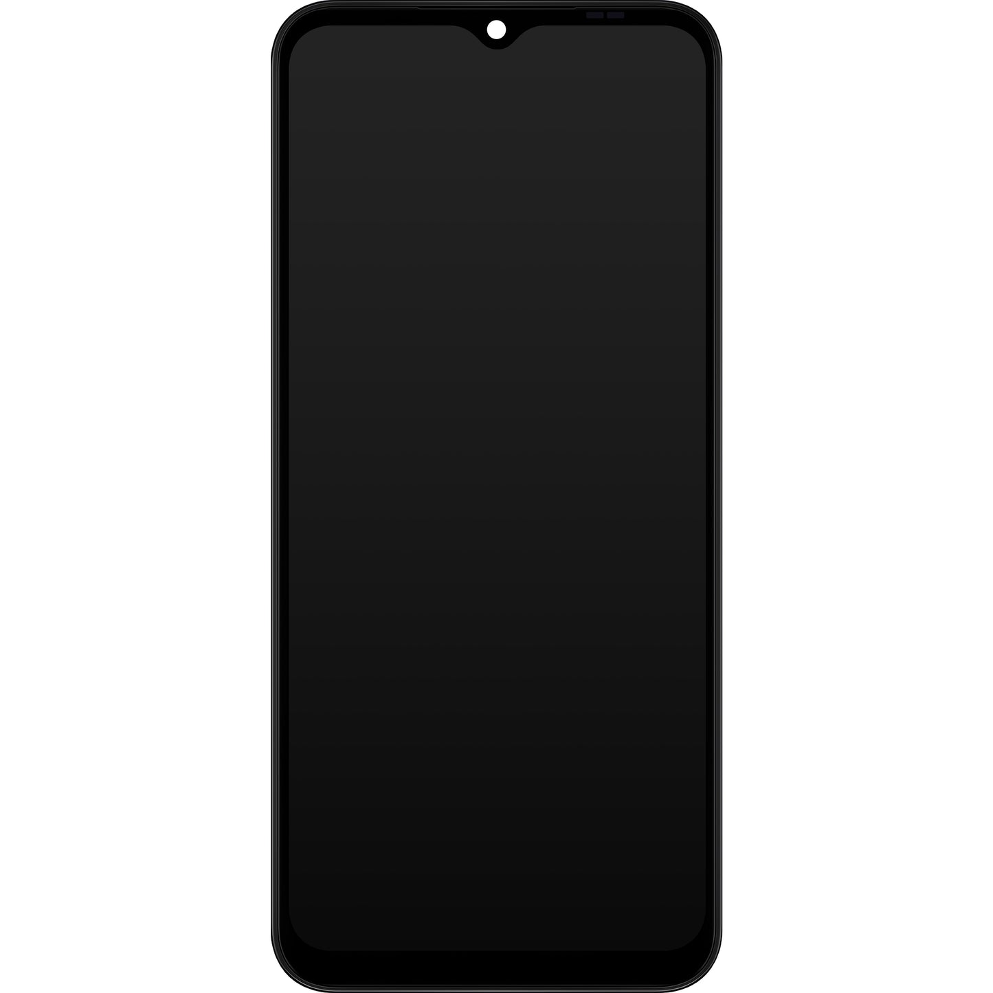 Berøringsskjerm Samsung Galaxy A14 A145, med ramme, ikke-europeisk versjon, svart, servicepakke GH82-3111185A