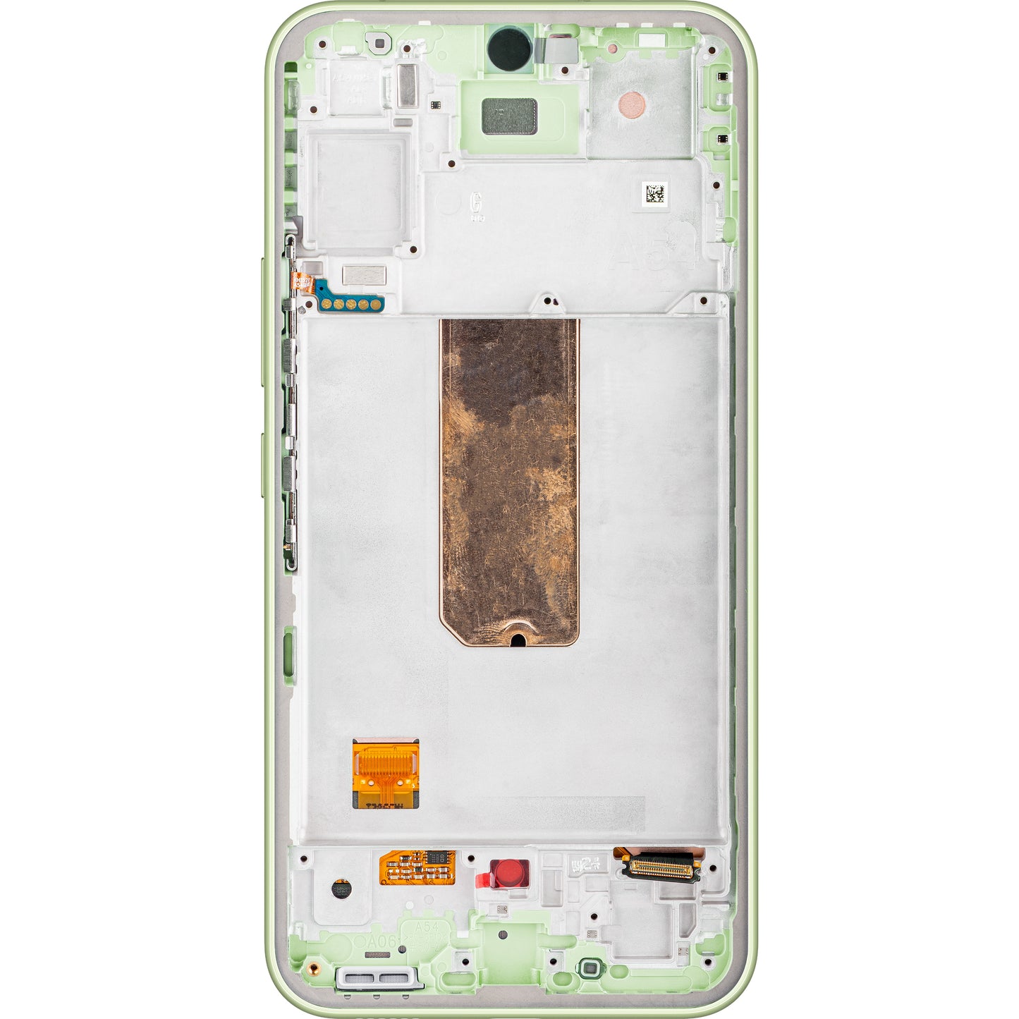 Berøringsskjerm Samsung Galaxy A54 A546, med ramme, grønn (lime), servicepakke GH82-3121231C