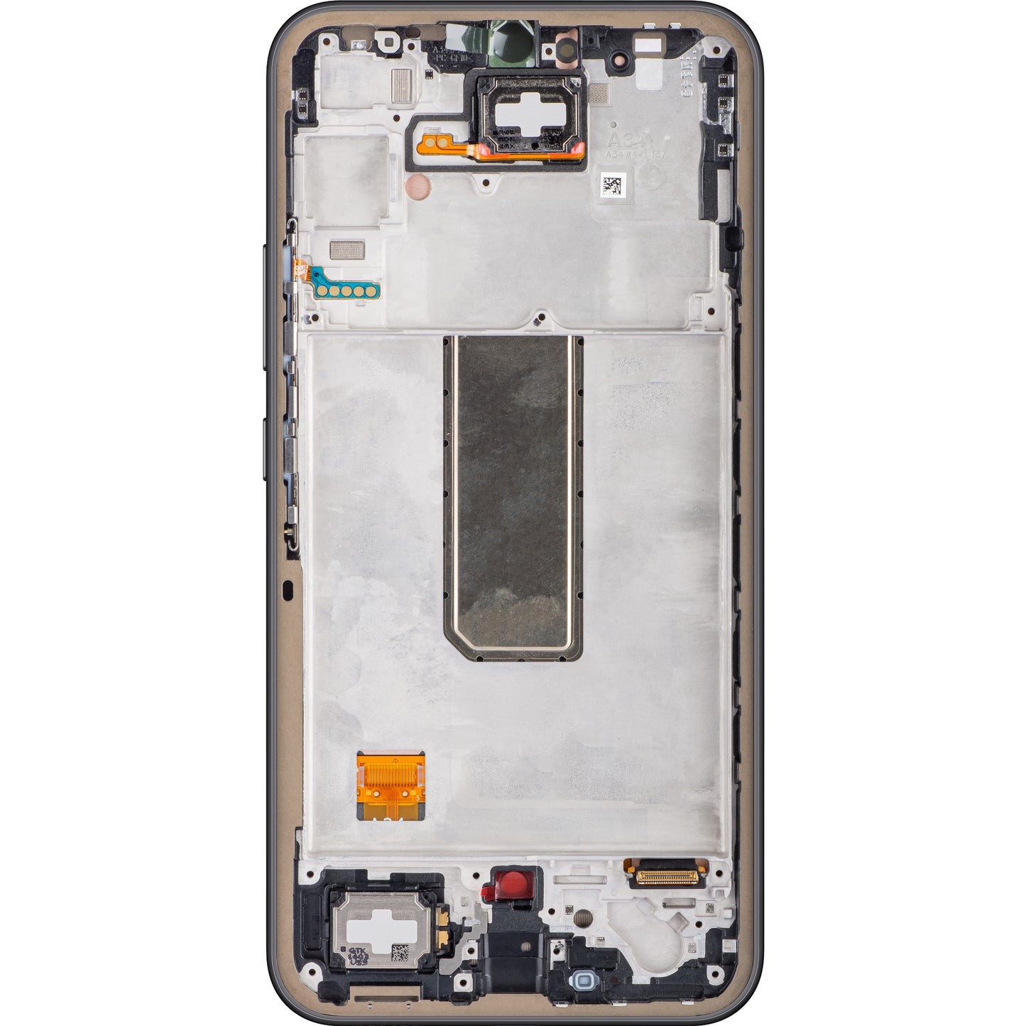 Berøringsskjerm Samsung Galaxy A34 A346, med ramme, svart (grafitt), servicepakke GH82-31200A