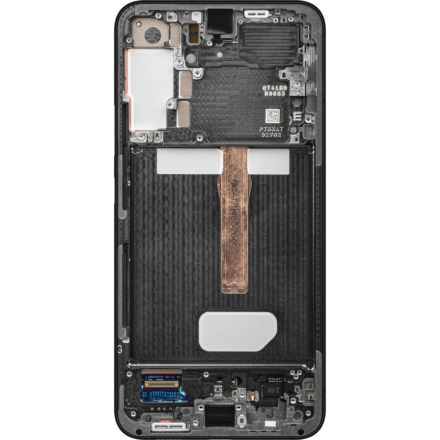 Berøringsskjerm Samsung Galaxy S22+ 5G S906, med ramme, grå, servicepakke GH82-27500E