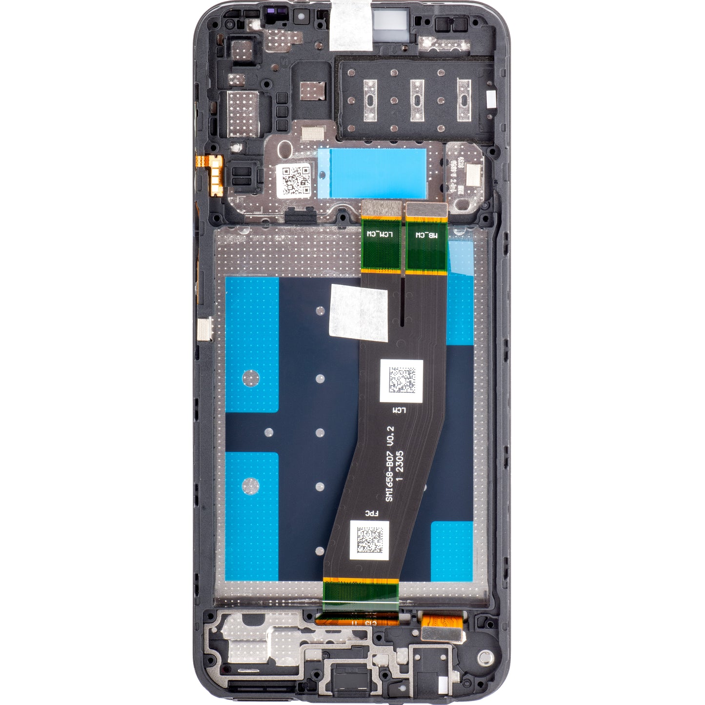 Berøringsskjerm Samsung Galaxy A14 A145, med ramme, Europa-versjon, svart, Service Pack GH81-23540A