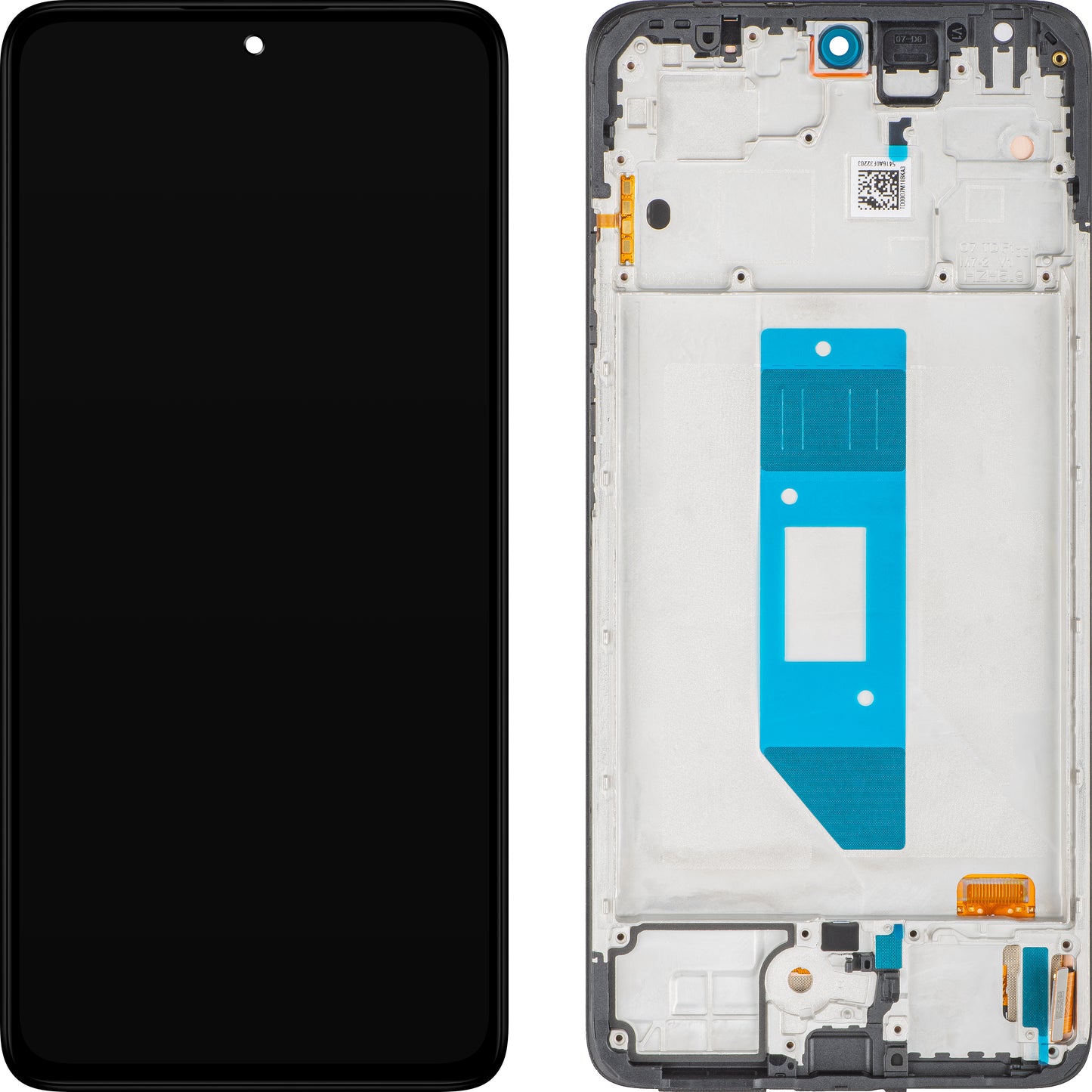 Display med Touchscreen Xiaomi Redmi Note 14 4G, med Ramme, Svart, Global Versjon, Service Pack 560001000O700