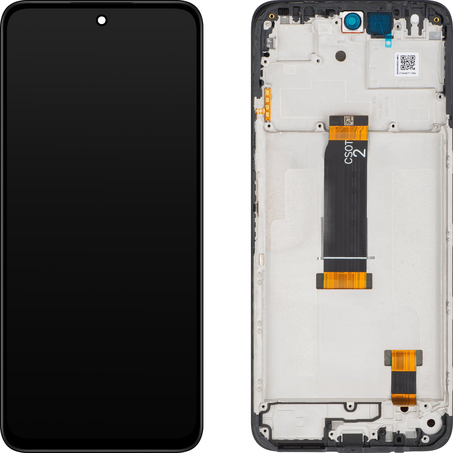 Display med Touchscreen Xiaomi Redmi 13x, med Ramme, Svart, Service Pack 560004N19AR00