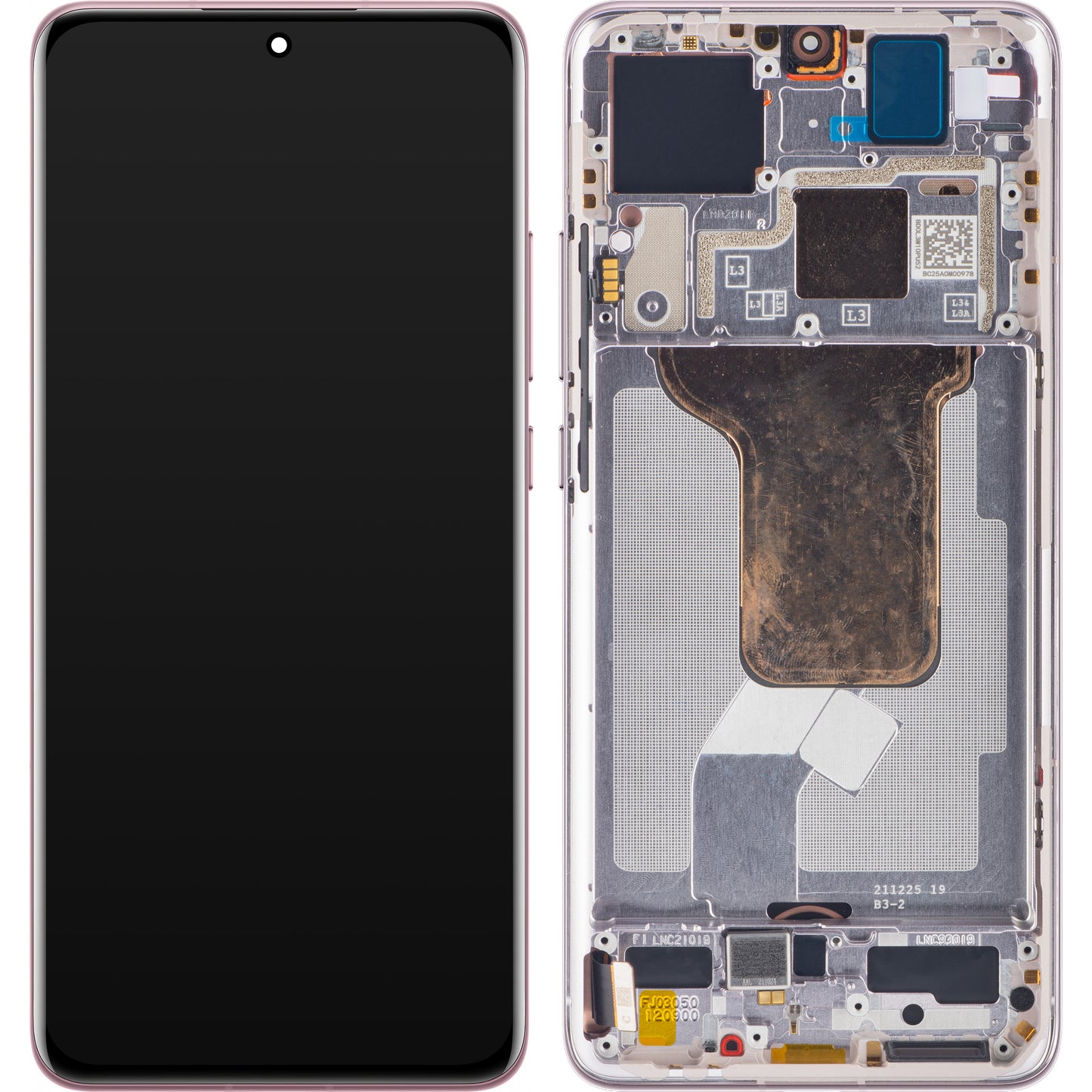 Display med Touchscreen Xiaomi 12S / 12X / 12, med Ramme, Lilla, Swap 56000500L300