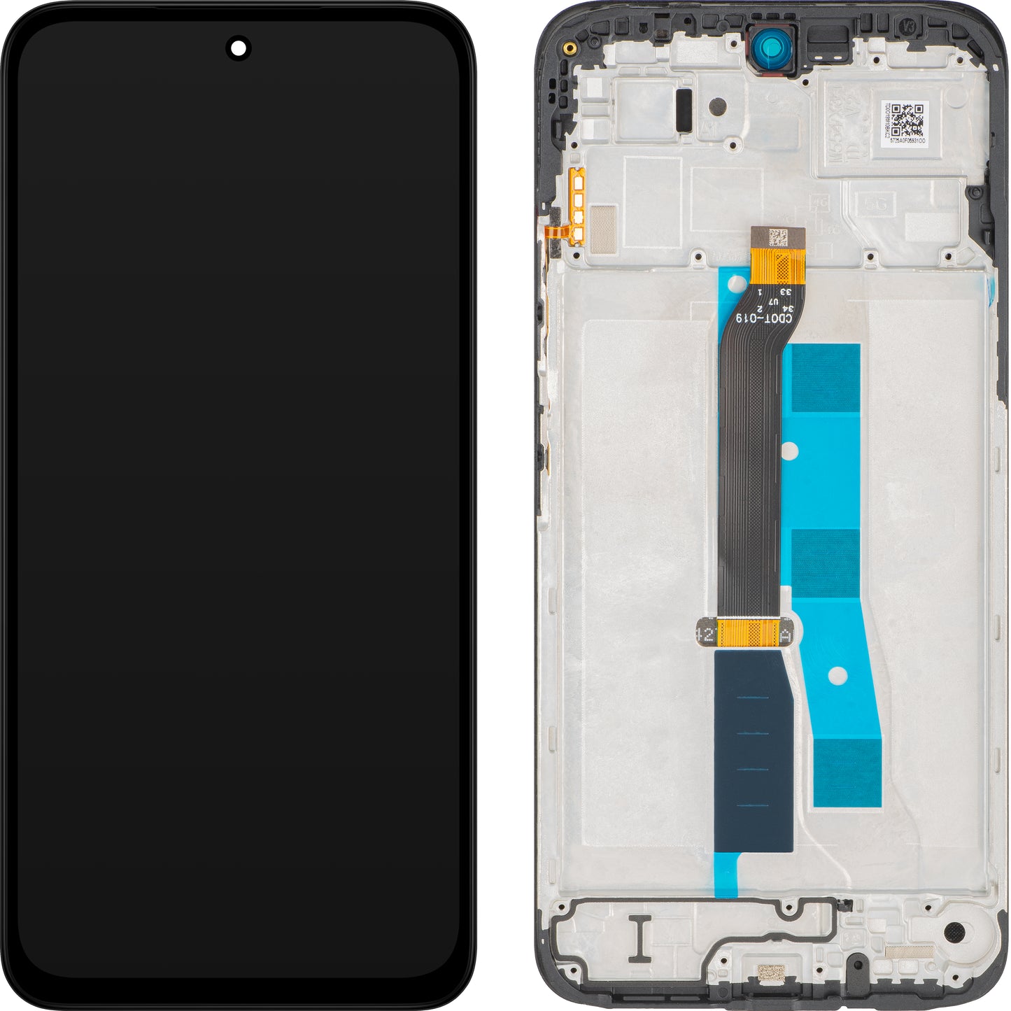 Touchscreen-display Xiaomi Redmi 15 5G, med ramme, svart, Swap 56002500O1900