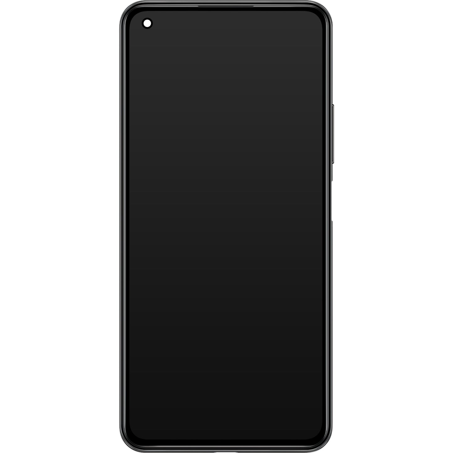 Xiaomi 11 Lite 5G NE berøringsskjermdisplay med ramme, svart (Truffle Black), Swap 5600030K9D00