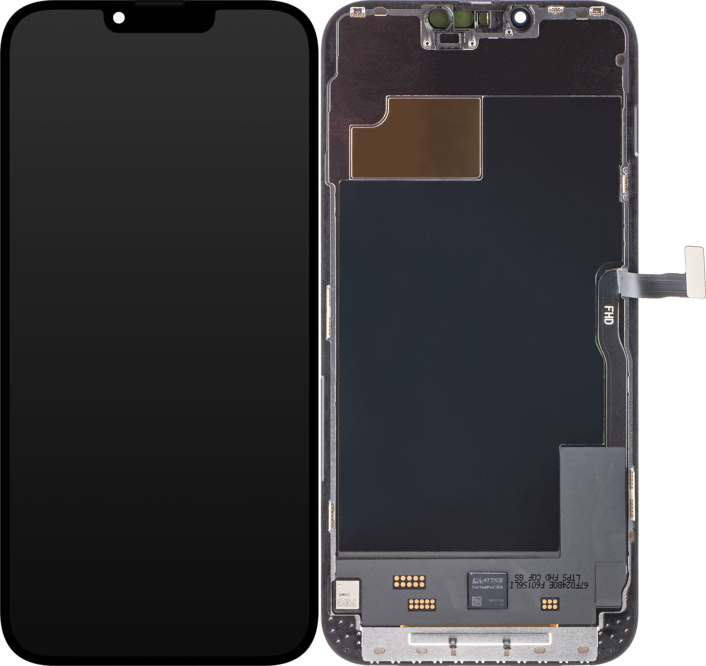 ZY berøringsskjermdisplay for Apple iPhone 13 Pro Max, med ramme, LCD In-Cell IC flyttbar versjon, svart