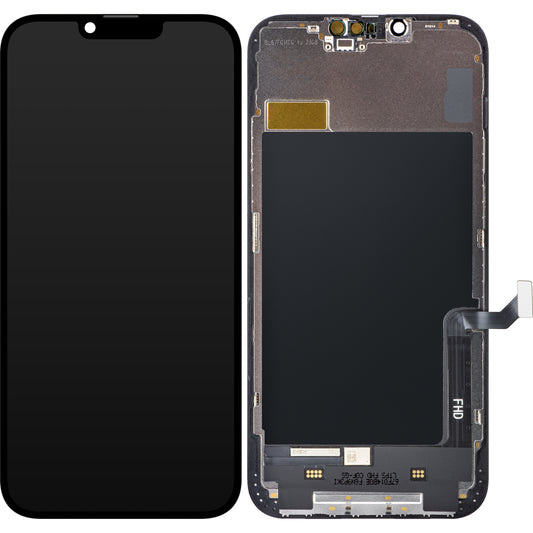 ZY berøringsskjerm for Apple iPhone 14 Plus, med ramme, In-Cell IC Movable LCD-versjon, svart