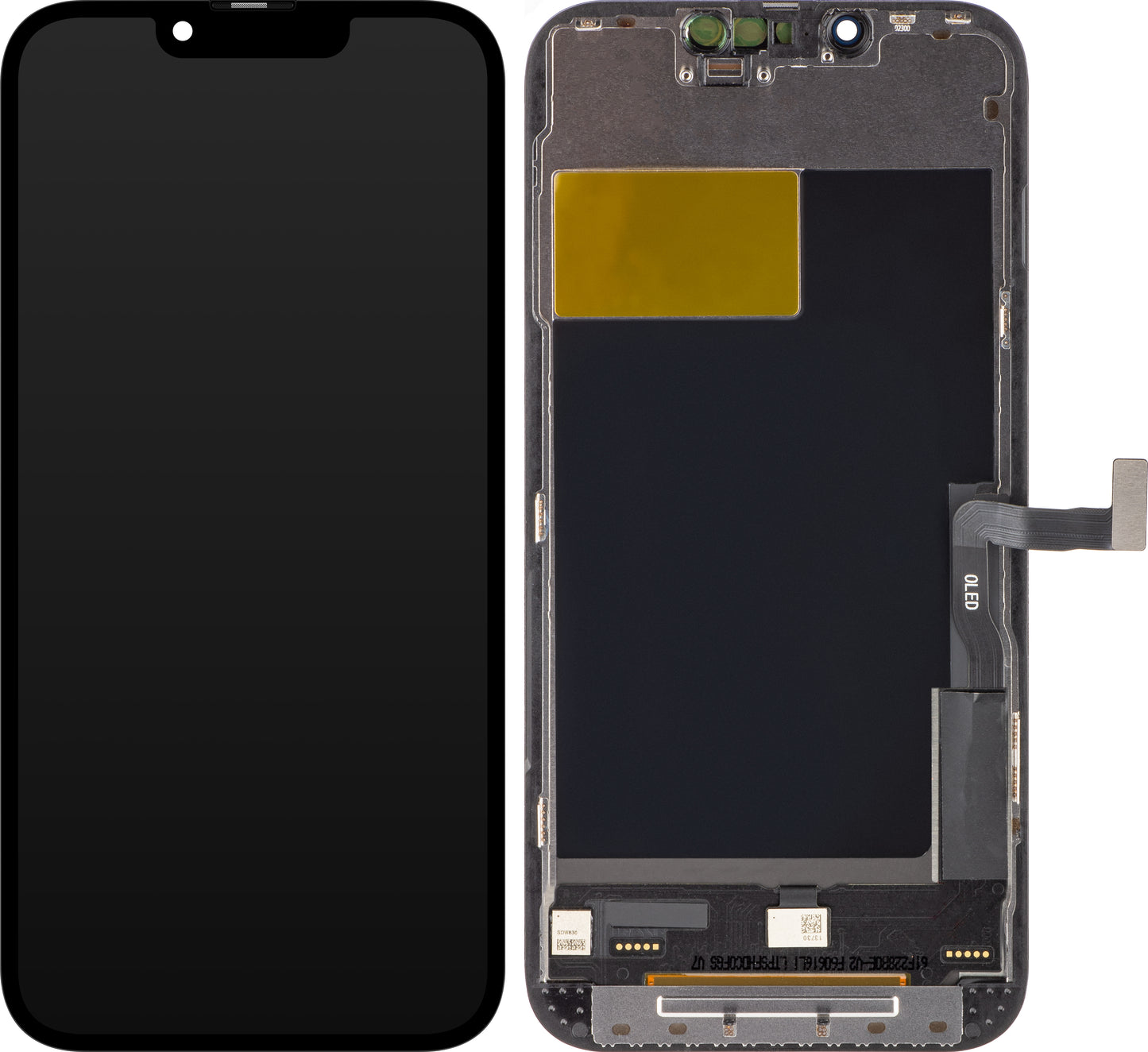 ZY berøringsskjerm for Apple iPhone 13 Pro, med ramme, In-Cell IC Movable LCD-versjon, svart