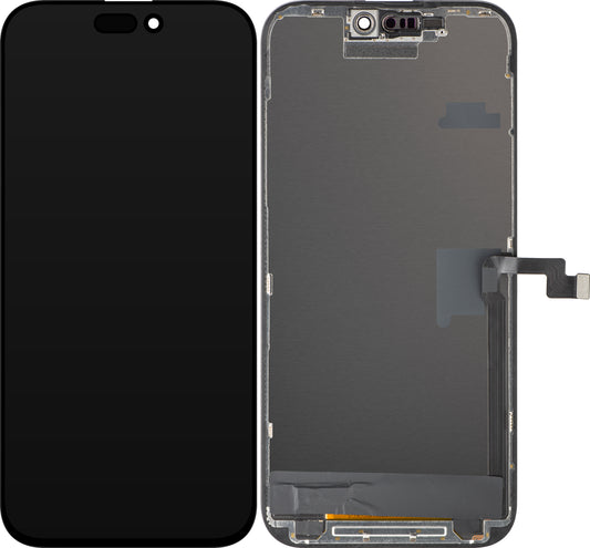 Display med ZY Touchscreen for Apple iPhone 16 Pro Max, med ramme, LCD In-Cell IC Movable versjon, Svart