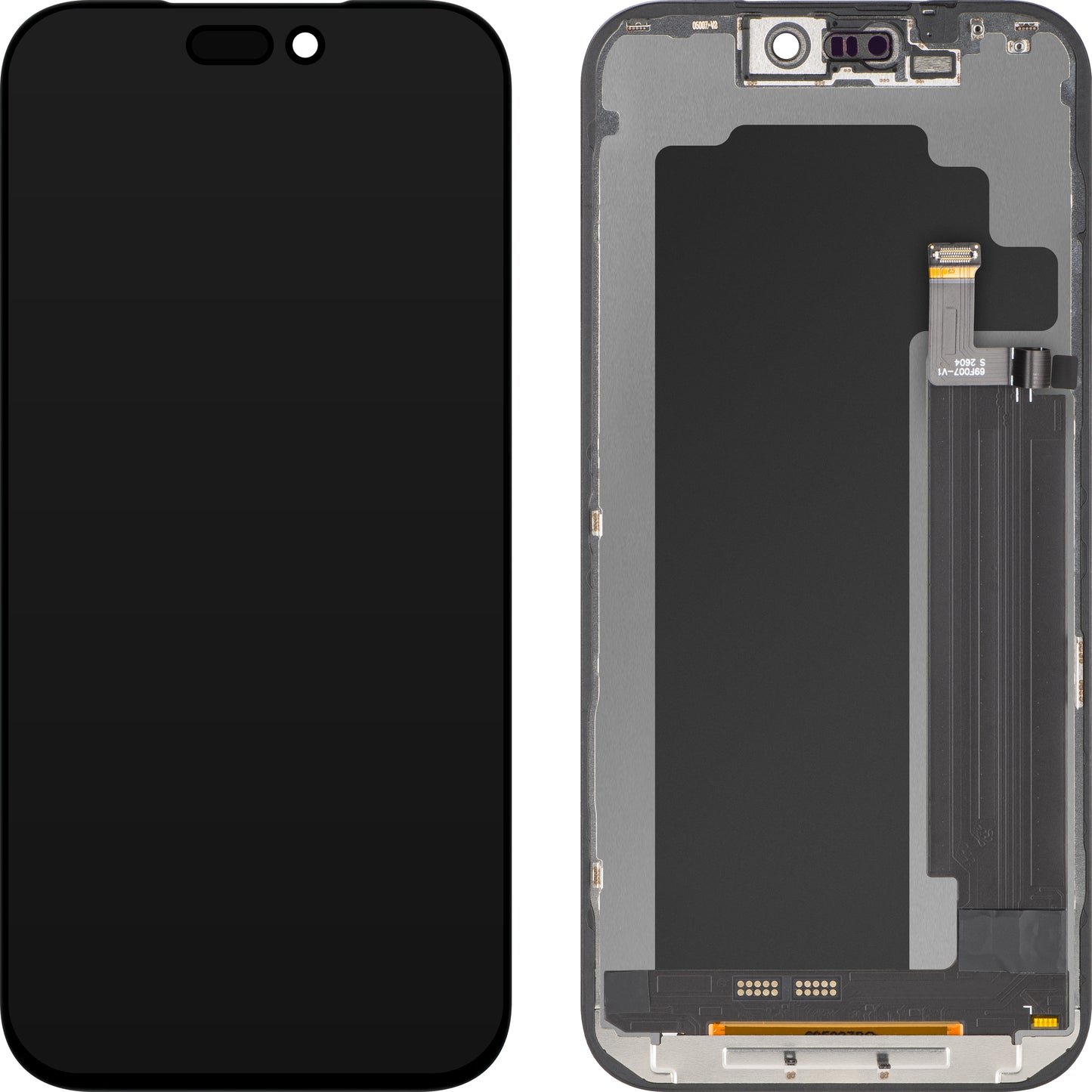 Display med ZY Touchscreen for Apple iPhone 17 Pro Max, med ramme, LCD In-Cell IC Movable versjon, Svart