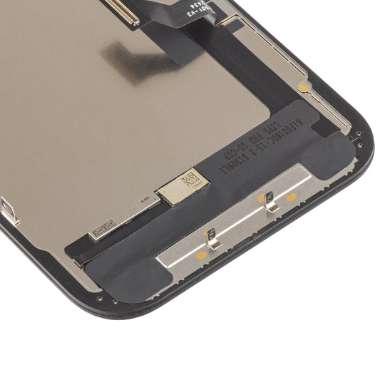 ZY berøringsskjerm for Apple iPhone 15, med ramme, In-Cell IC Movable LCD-versjon, svart