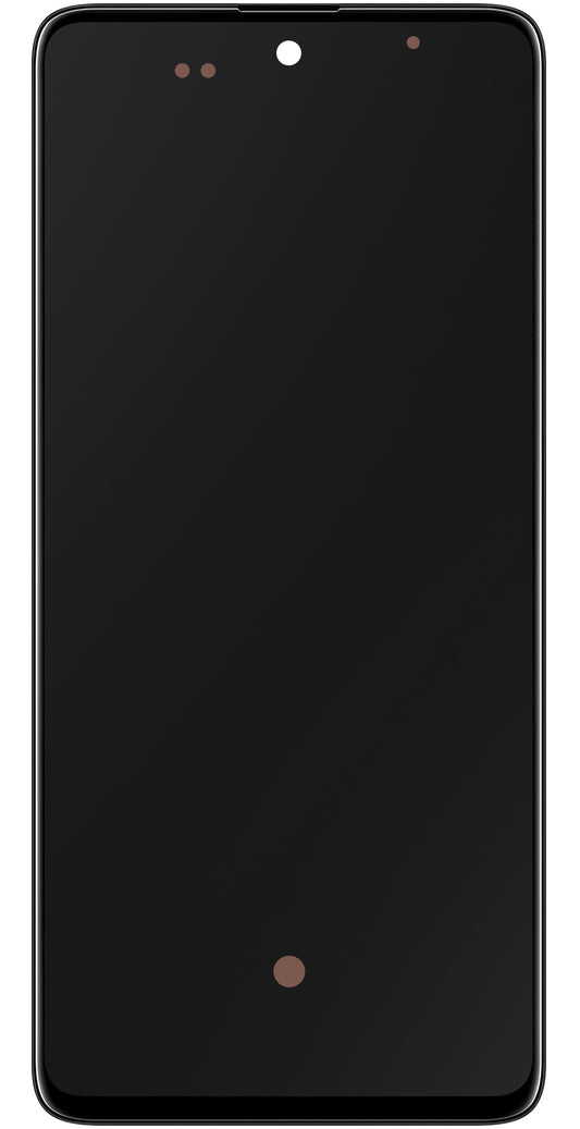 Berøringsskjerm Samsung Galaxy A51 A515, med ramme, svart, servicepakke GH82-2161669A