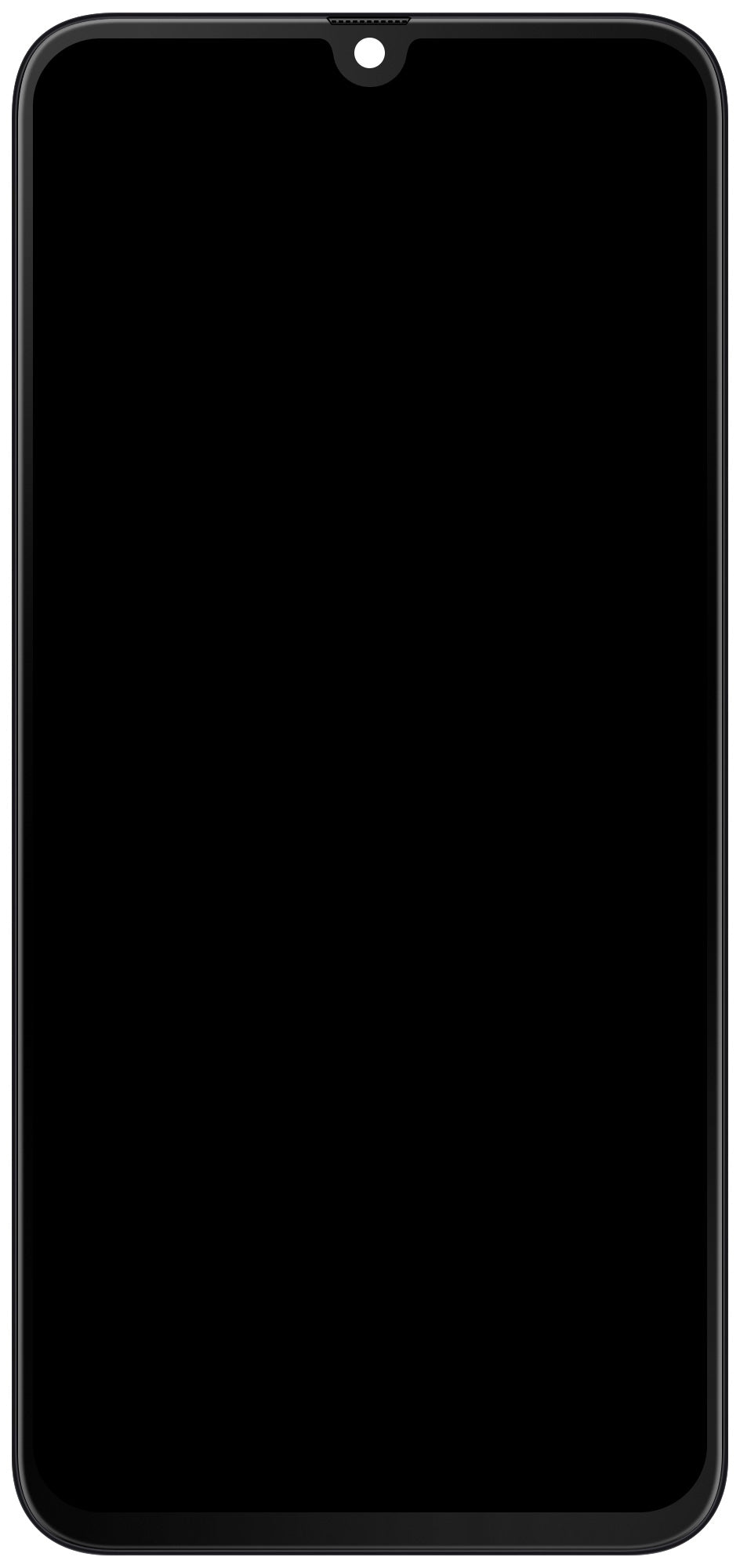 Display med berøringsskjerm Samsung Galaxy A70 A705, med ramme, svart, servicepakke GH82-19747A