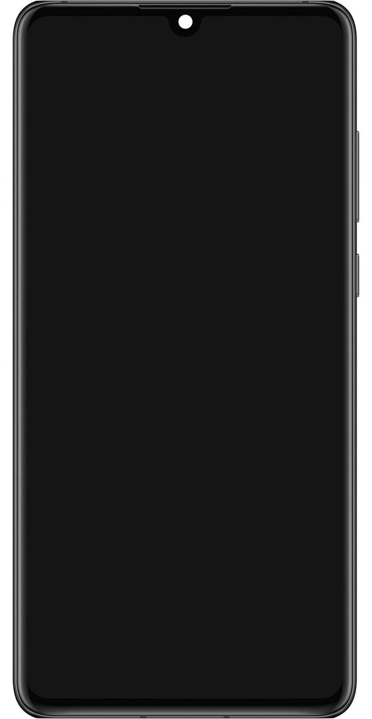 Berøringsskjerm Huawei P30, med ramme og batteri, svart, servicepakke 02354HLT