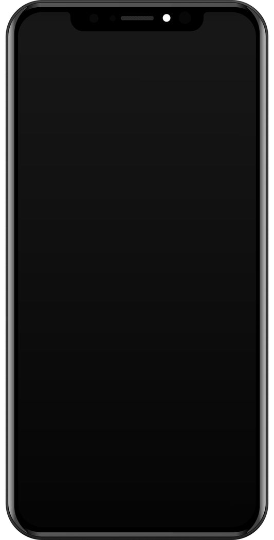 JK berøringsskjerm for Apple iPhone XR, med ramme, In-Cell LCD-versjon, svart