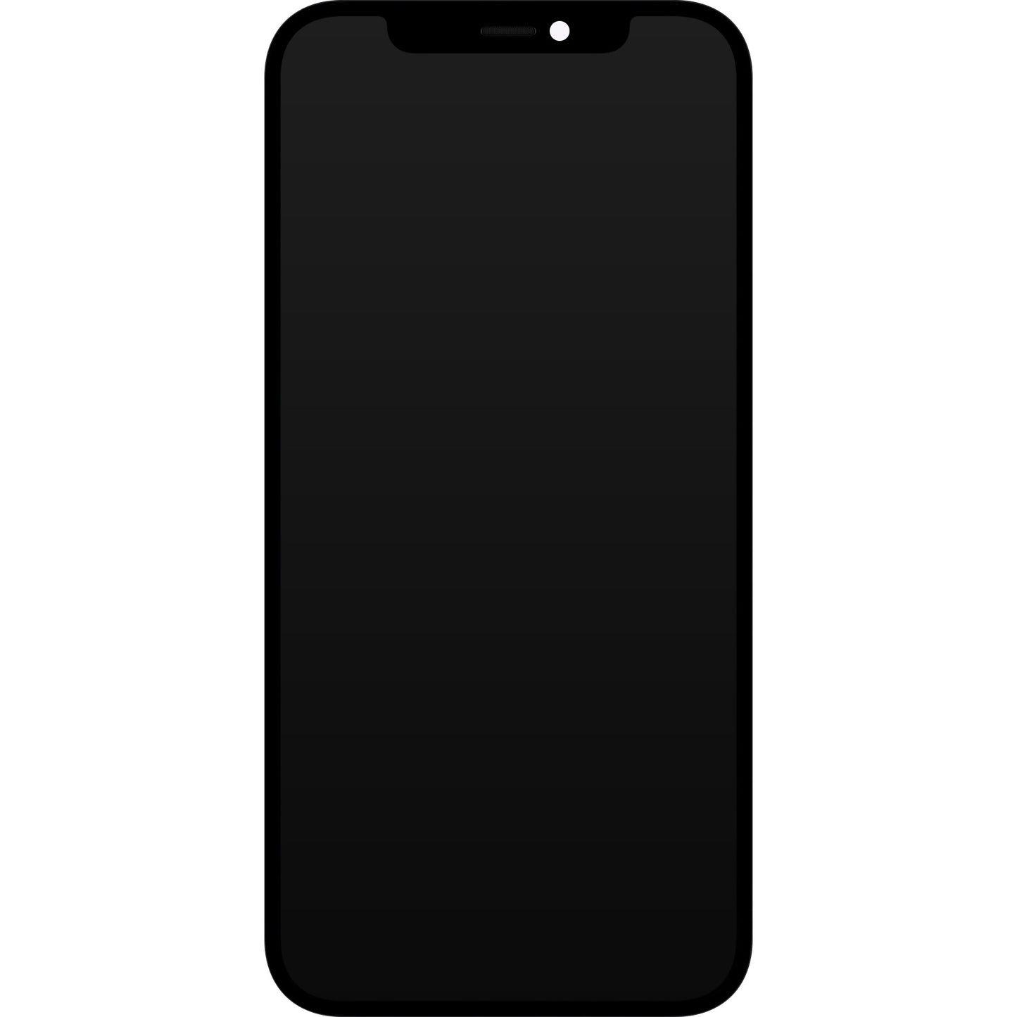 Display med JK Touchscreen for Apple iPhone 12 / 12 Pro, med ramme, LCD In-Cell IC Movable versjon, Svart