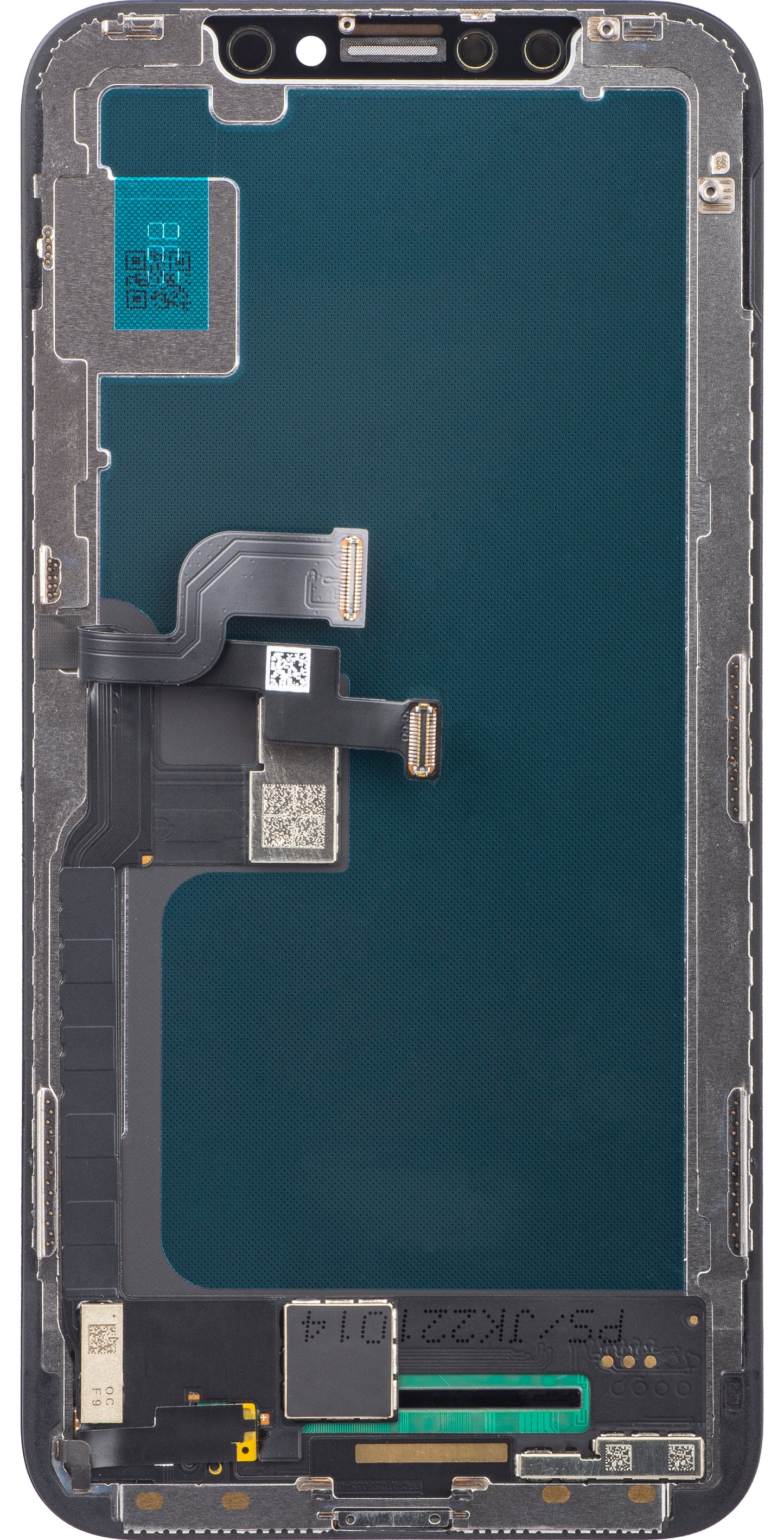 JK berøringsskjerm for Apple iPhone X, med ramme, In-Cell LCD-versjon, svart