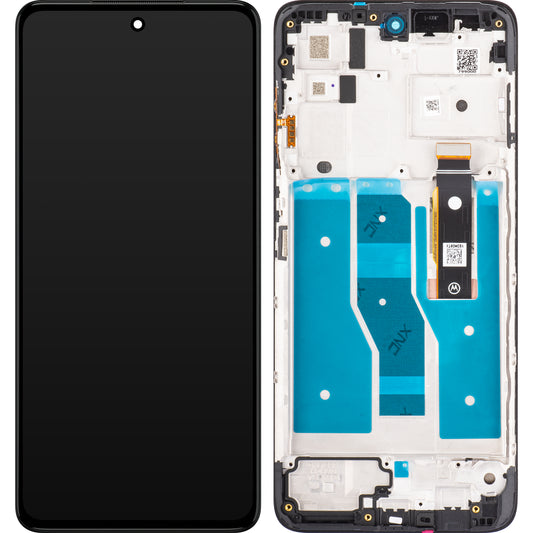 Berøringsskjerm Motorola Moto G82, med ramme, grå, Servicepakke 5D68C20864