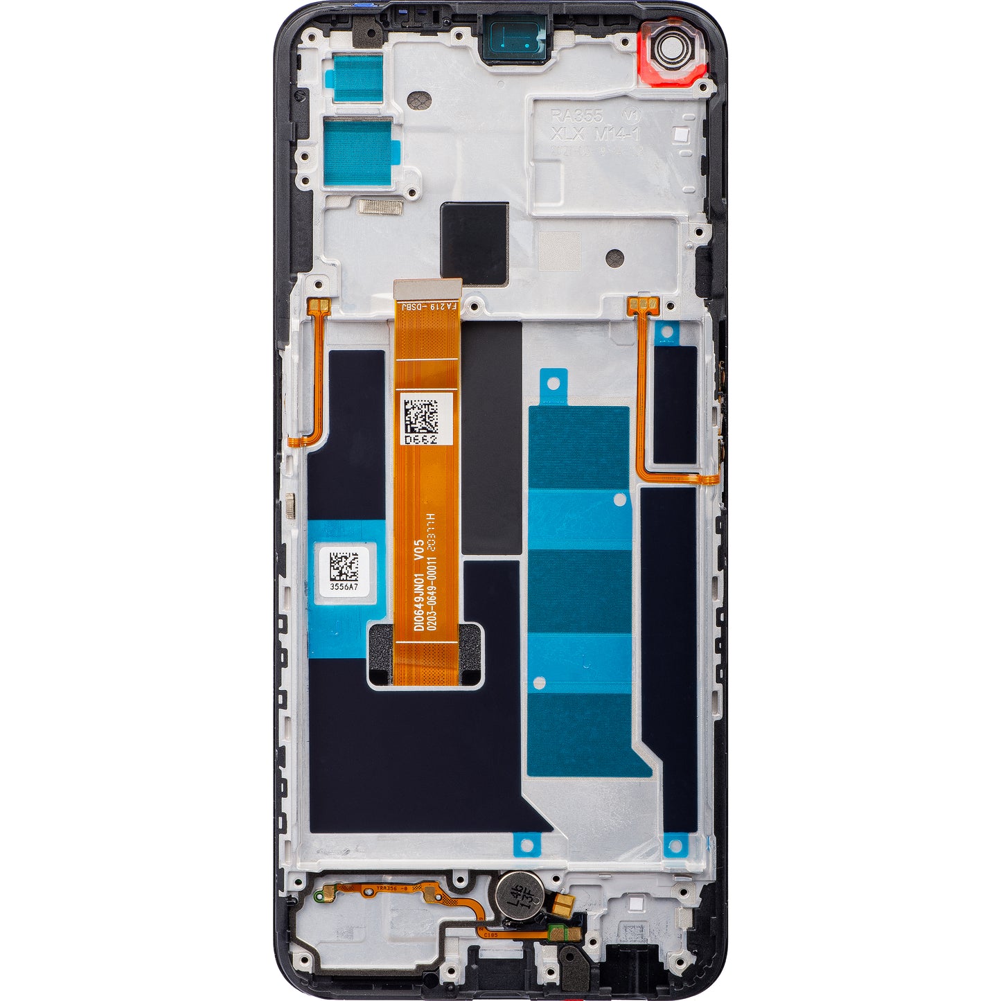 Berøringsskjerm Realme 7 5G, med ramme, svart, Servicepakke 4904747