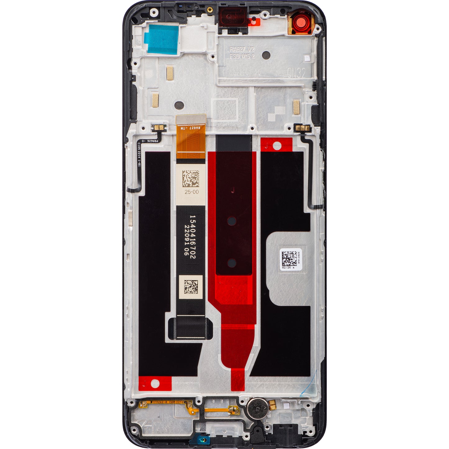 Realme 8 5G berøringsskjerm med ramme, svart, servicepakke 490666662