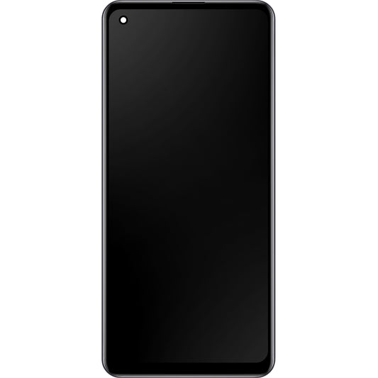 Berøringsskjerm Samsung Galaxy A21s A217, med ramme, svart, servicepakke GH82-22988A