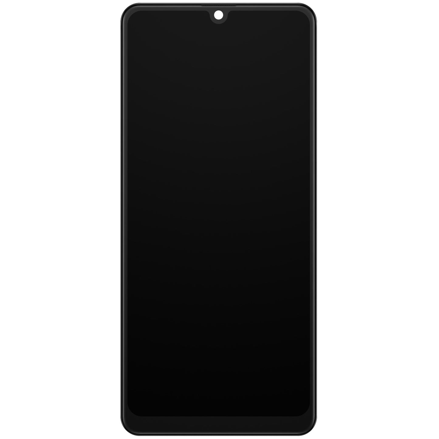 Berøringsskjerm Samsung Galaxy A31 A315, med ramme, svart, servicepakke GH82-2276761A