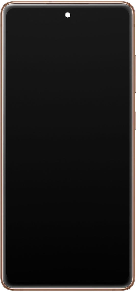 Berøringsskjerm Samsung Galaxy S20 FE 5G G781, med ramme, oransje, servicepakke GH82-24215F