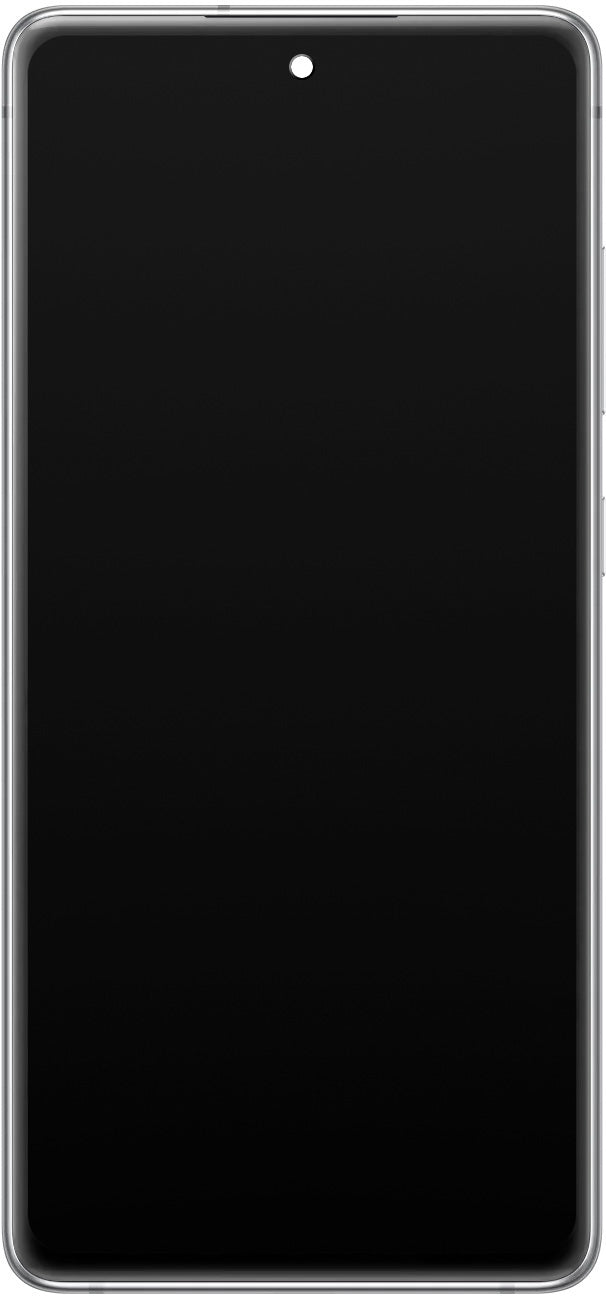 Berøringsskjerm Samsung Galaxy S20 FE 5G G781, med ramme, hvit, servicepakke GH82-24214B