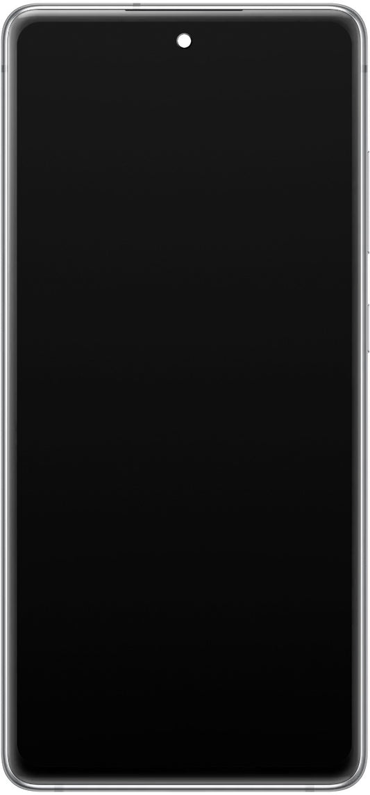 Berøringsskjerm Samsung Galaxy S20 FE 5G G781, med ramme, hvit, servicepakke GH82-24214B