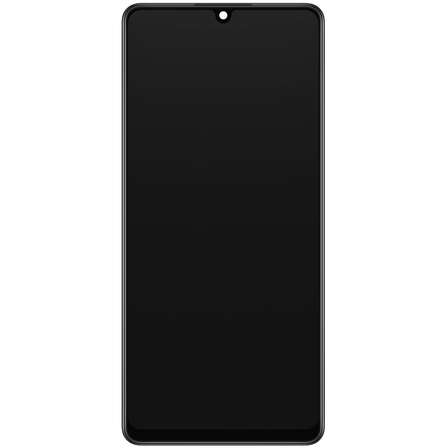 Berøringsskjerm Samsung Galaxy A42 5G A426, med ramme, svart, servicepakke GH82-24375A