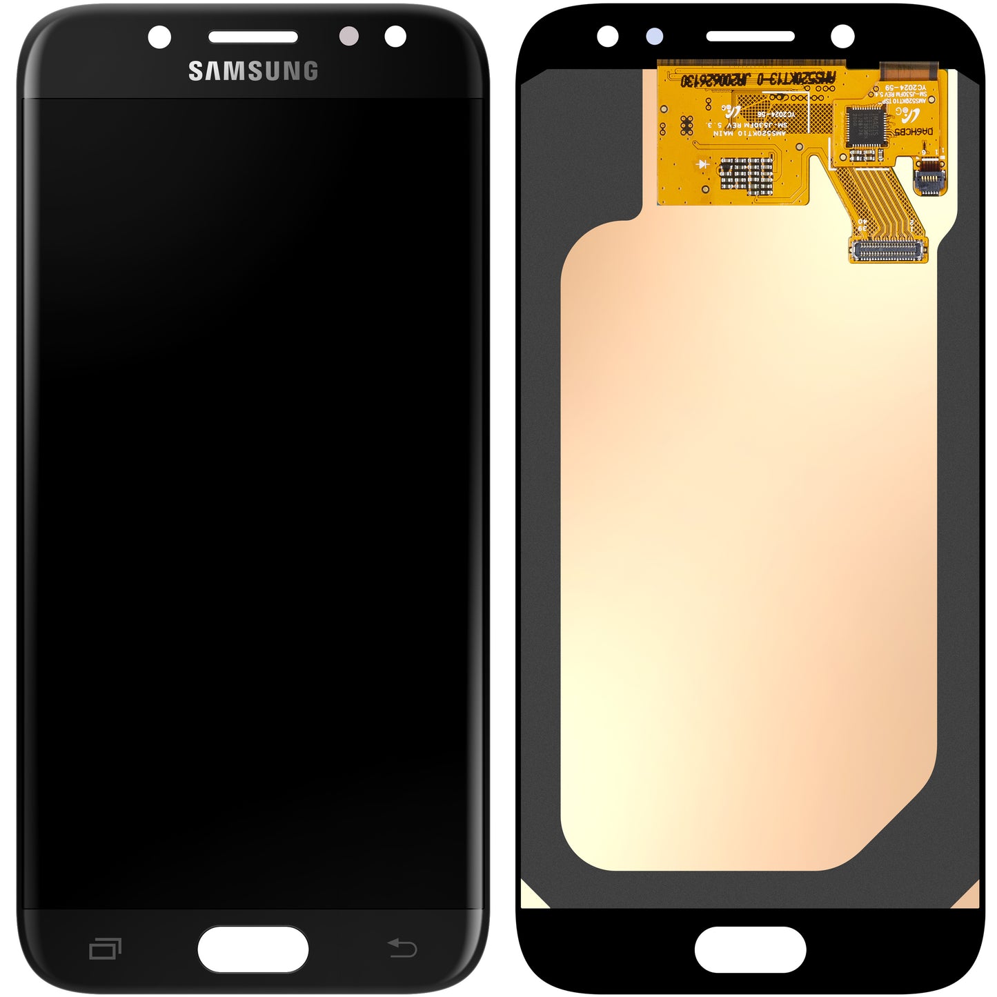 Skjerm med berøringsskjerm Samsung Galaxy J5 (2017) J530, svart servicepakke GH97-207738A