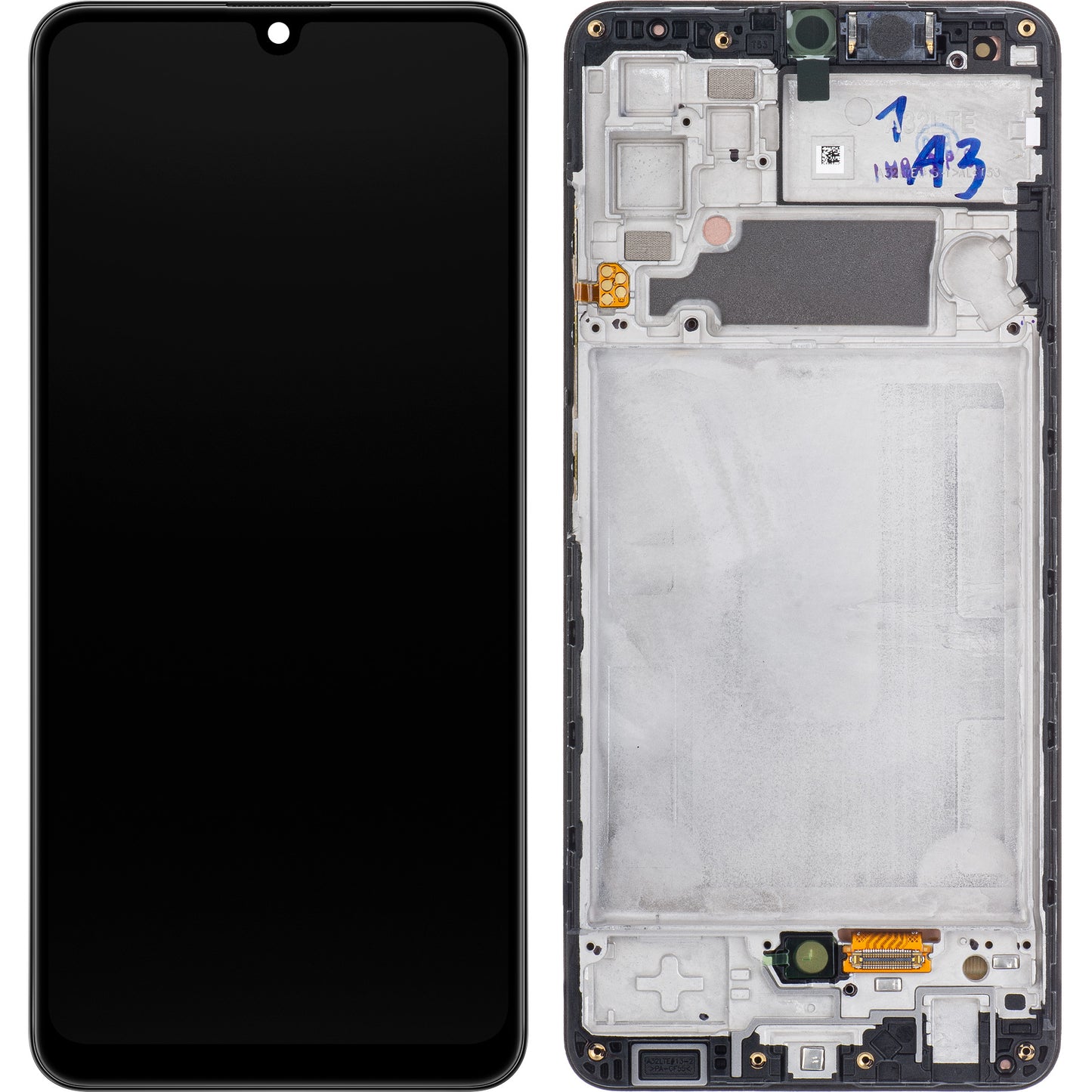 Samsung Galaxy Galaxy A32 A325 berøringsskjerm med ramme, svart, servicepakke GH82-2555579A