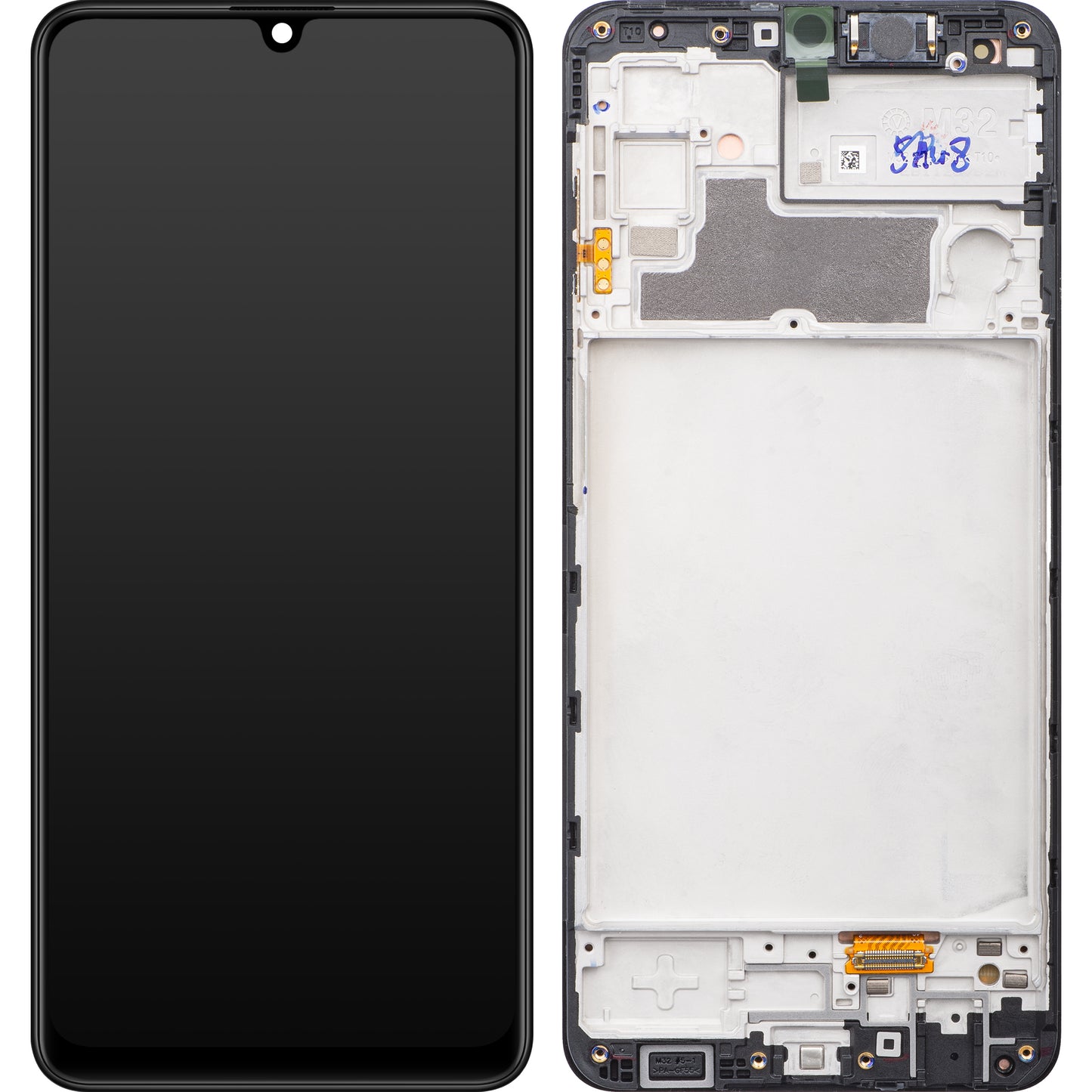 Samsung Galaxy Galaxy M32 M325 berøringsskjerm med ramme, svart, servicepakke GH82-2619193A