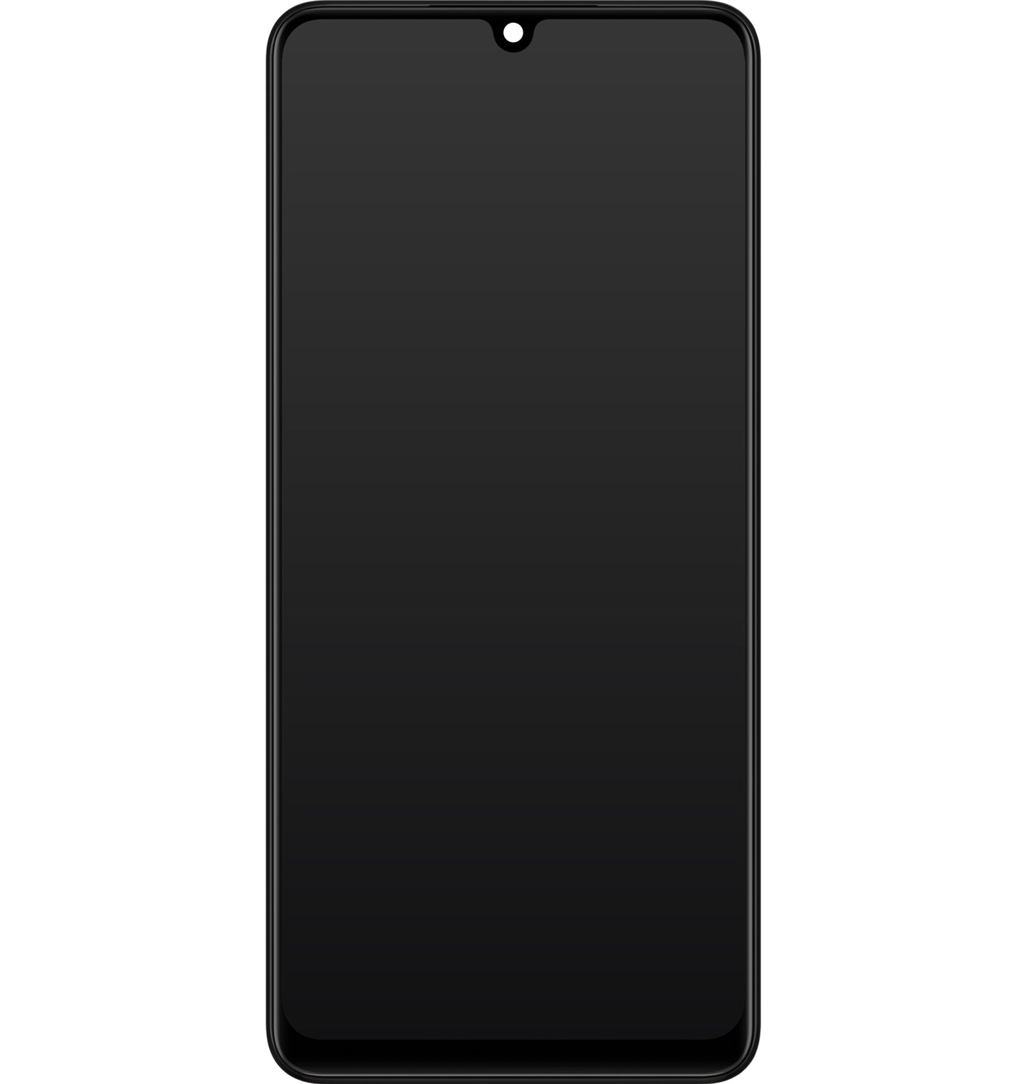 Samsung Galaxy Galaxy A22 A225 berøringsskjerm med ramme, svart, servicepakke GH82-25944A