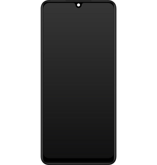 Samsung Galaxy Galaxy A22 A225 berøringsskjerm med ramme, svart, servicepakke GH82-25944A