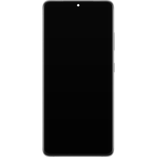 Berøringsskjerm Samsung Galaxy S21 Ultra 5G G998, med ramme, sølv, servicepakke GH82-26035B