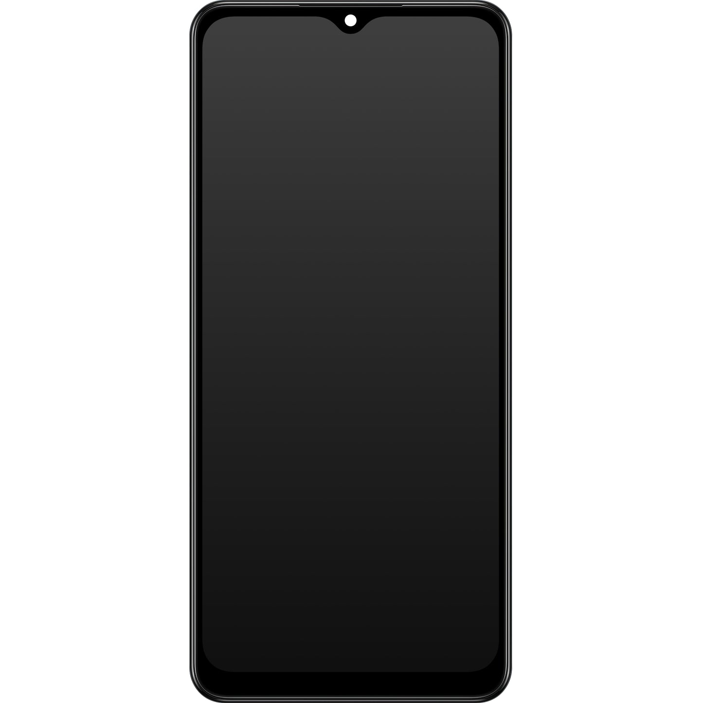 Samsung Galaxy Galaxy A02 A022 berøringsskjerm med ramme, svart, servicepakke GH82-2524249A