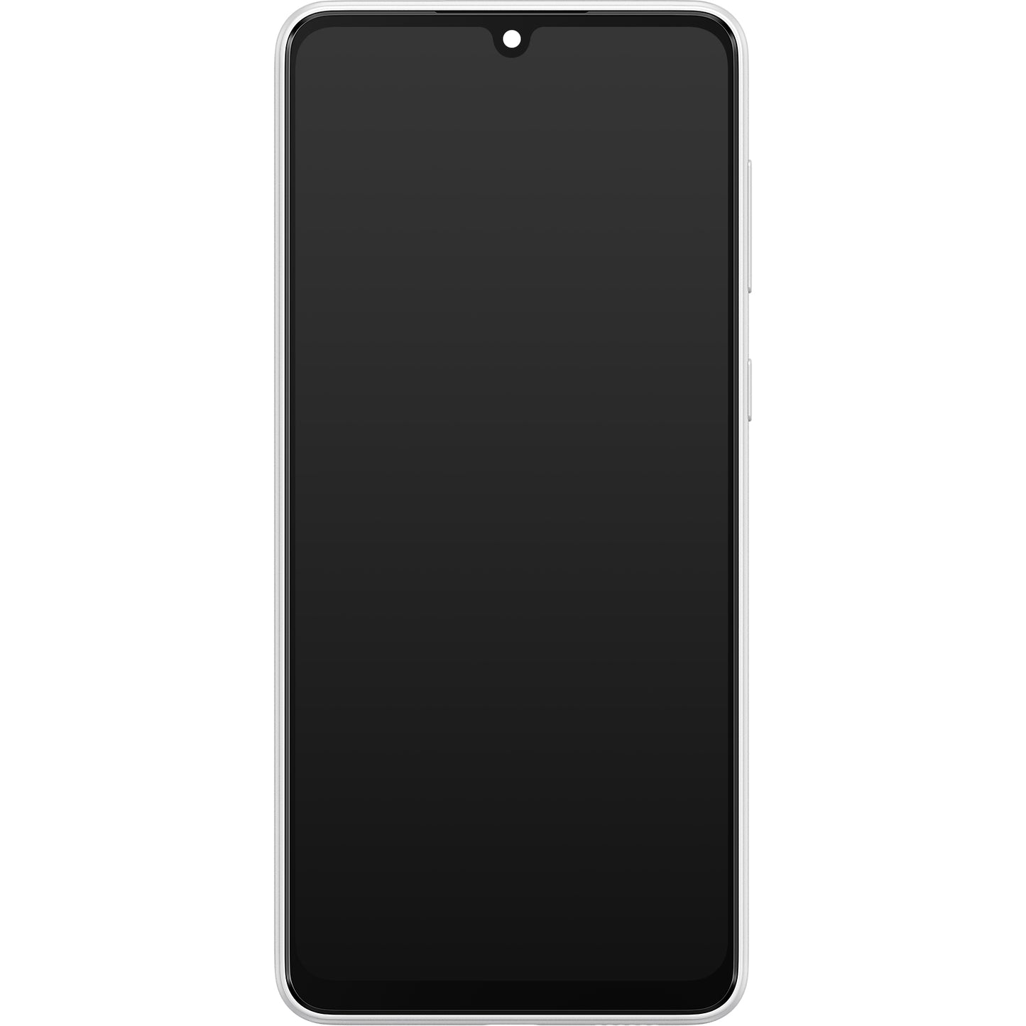 Samsung Galaxy Galaxy A33 5G A336 berøringsskjerm med ramme, hvit, servicepakke GH82-28143B