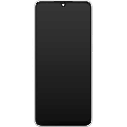 Samsung Galaxy Galaxy A33 5G A336 berøringsskjerm med ramme, hvit, servicepakke GH82-28143B