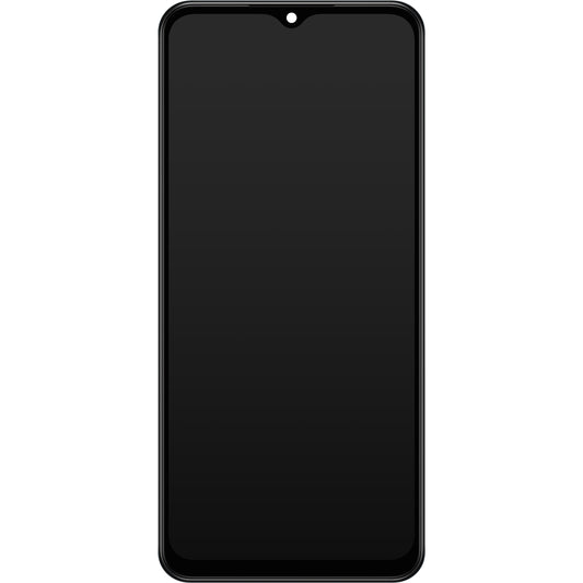 Skjerm med berøringsskjerm Samsung Galaxy M13 M135 berøringsskjerm, med ramme, svart, servicepakke GH82-29132132A