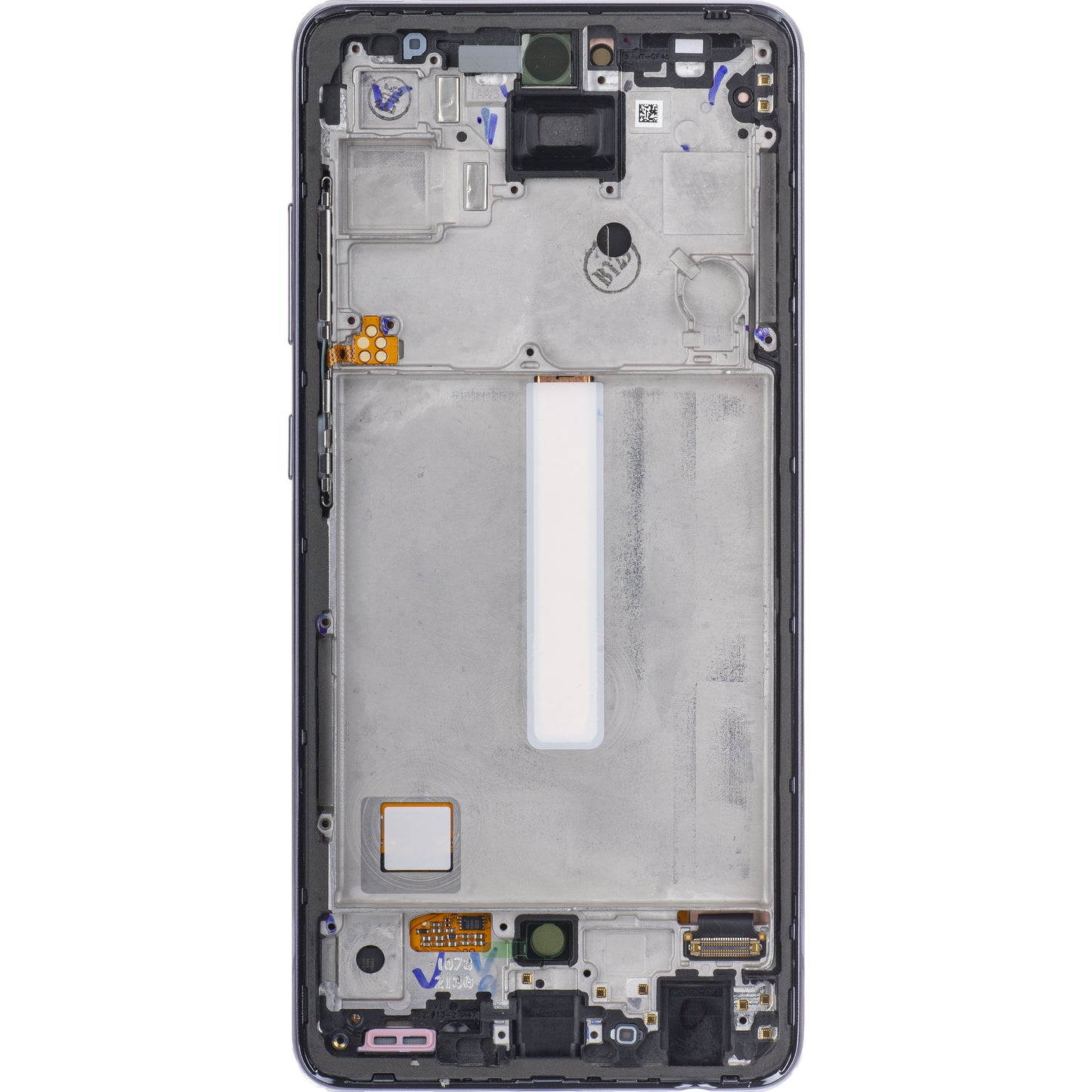 Berøringsskjerm Samsung Galaxy A52 5G A526 / A52 A525, med ramme, svart, servicepakke GH82-25524A
