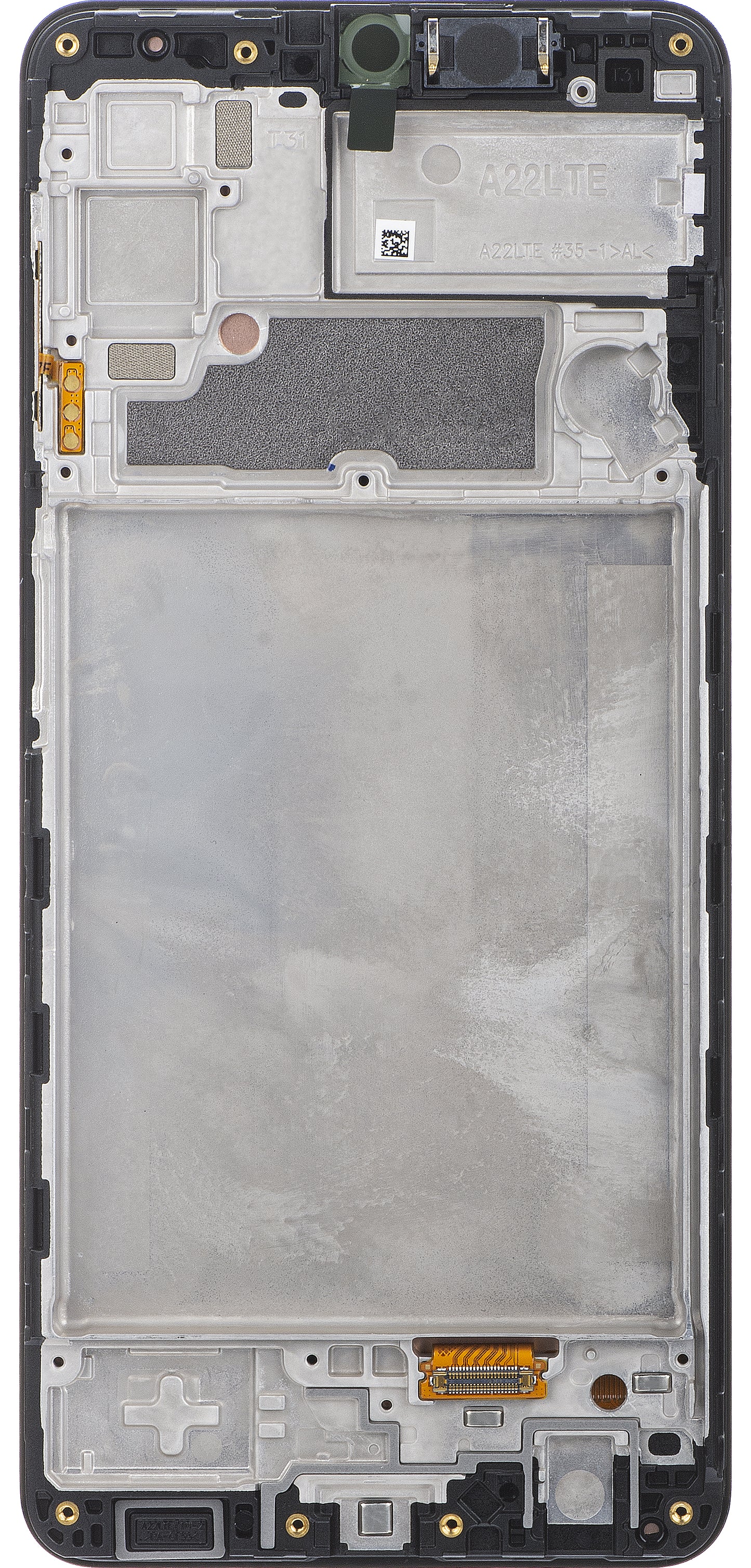 Samsung Galaxy Galaxy A22 A225 berøringsskjerm med ramme, svart, servicepakke GH82-25944A