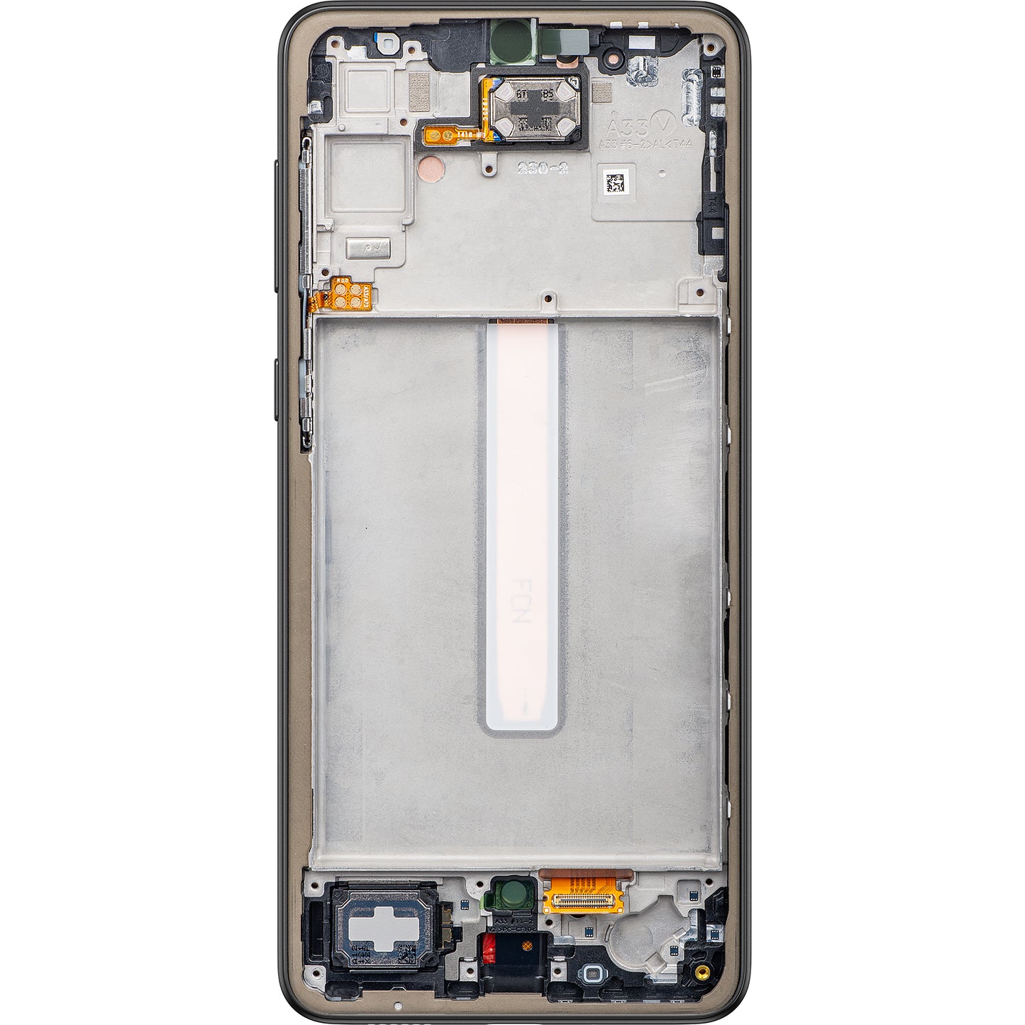 Berøringsskjerm Samsung Galaxy A33 5G A336, med ramme, svart, servicepakke GH82-2814143A