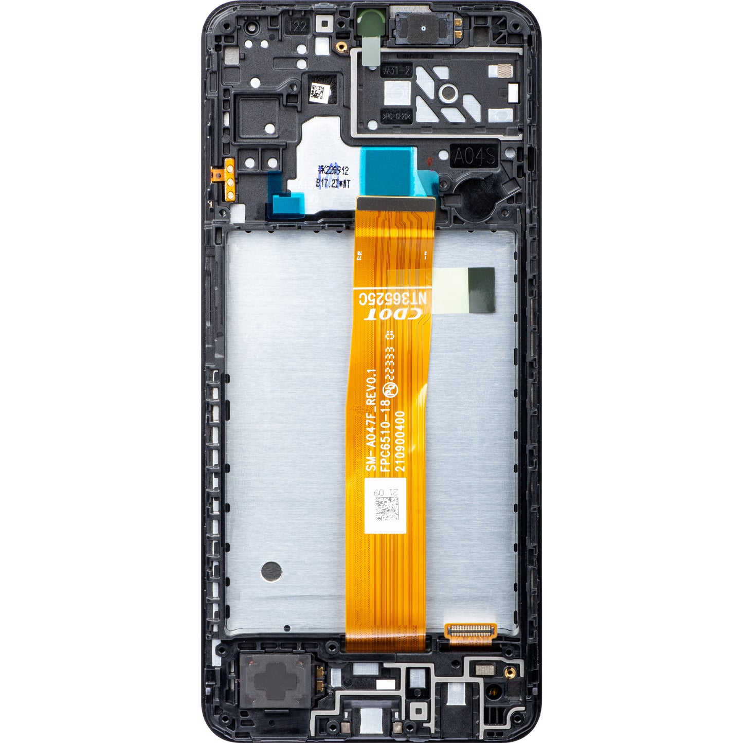 Samsung Galaxy Galaxy A04s A047 berøringsskjerm med ramme, svart, servicepakke GH82-29805A