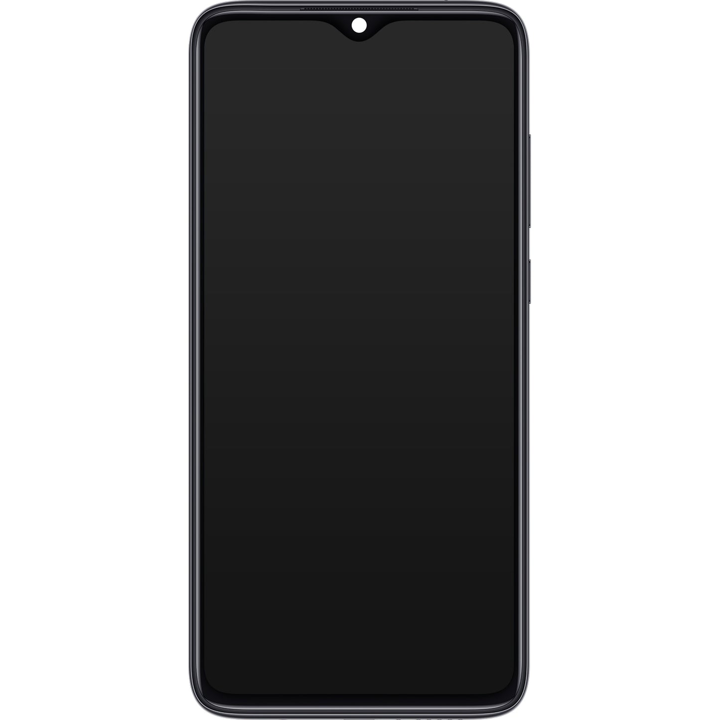 Xiaomi Redmi Note 8 Pro berøringsskjerm med ramme, svart, Servicepakke 56000500500G700