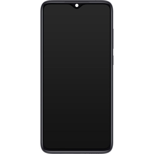 Xiaomi Redmi Note 8 Pro berøringsskjerm med ramme, svart, Servicepakke 56000500500G700